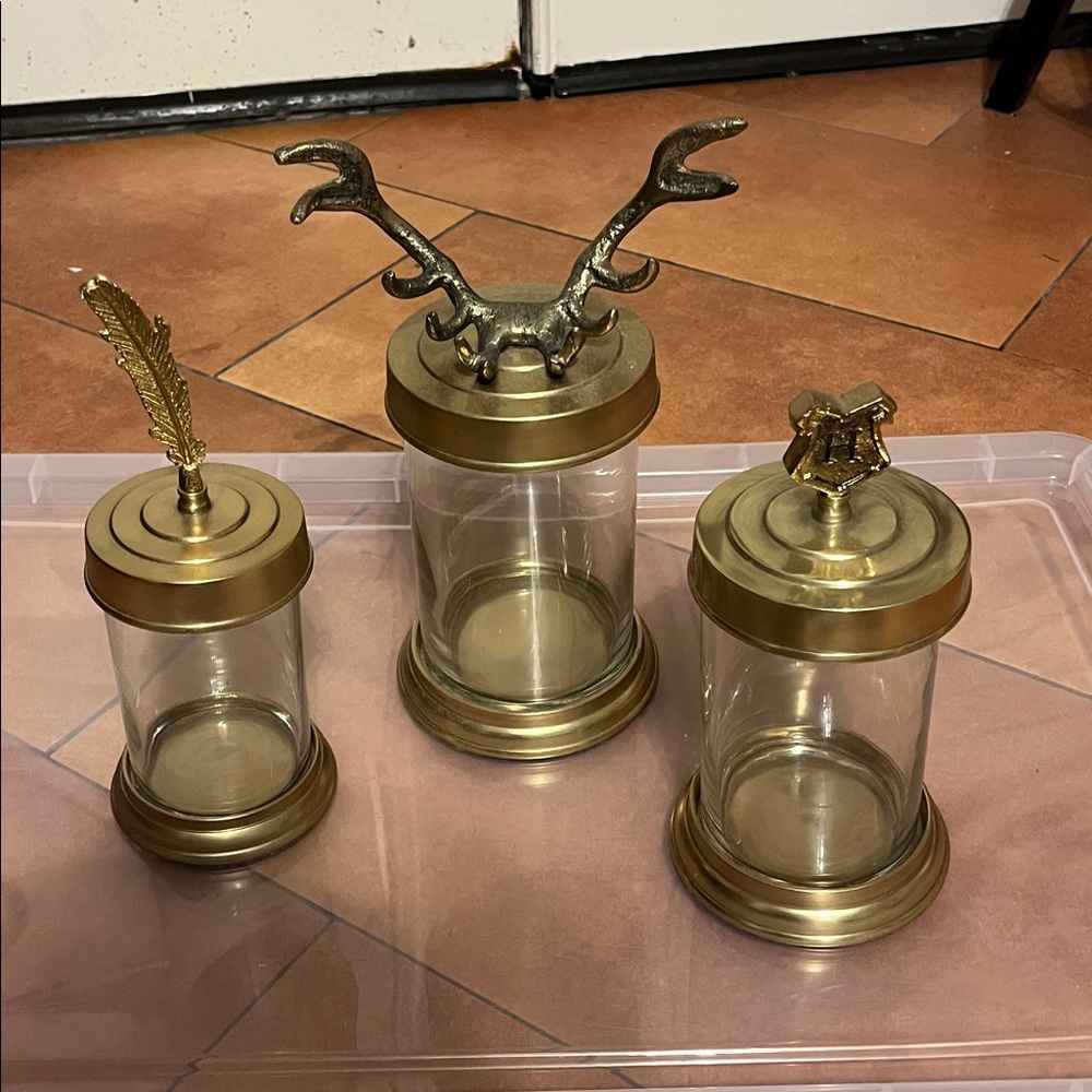 3 Harry Potter Decorative Canisters